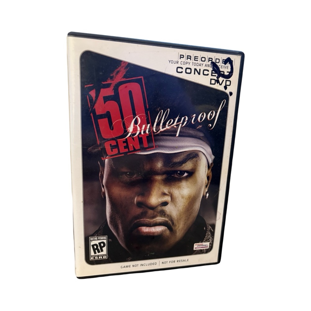 50 Cent Bulletproof Concert DVD - Pre-Order Game Promo No Fear No Mercy 2003